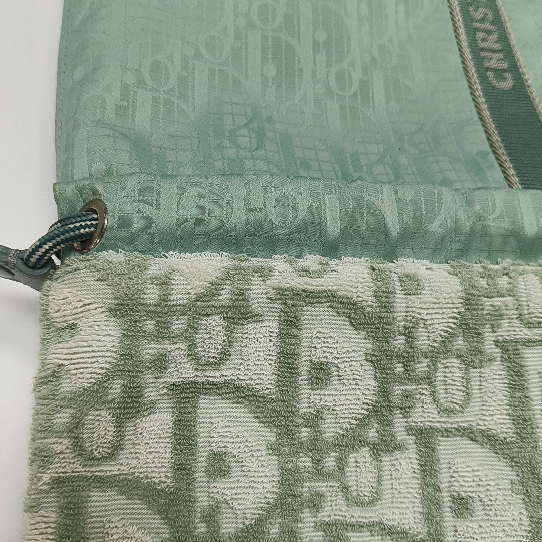 Fabric Top Handle Bag Green
