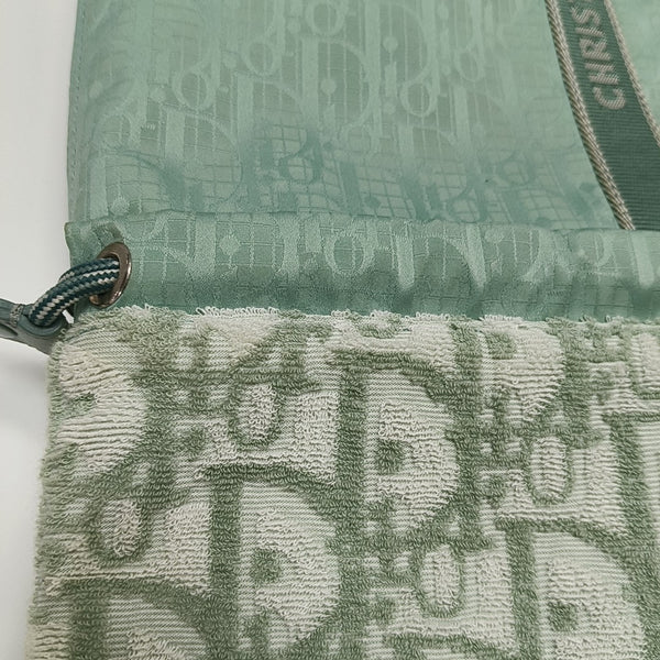 Fabric Top Handle Bag Green