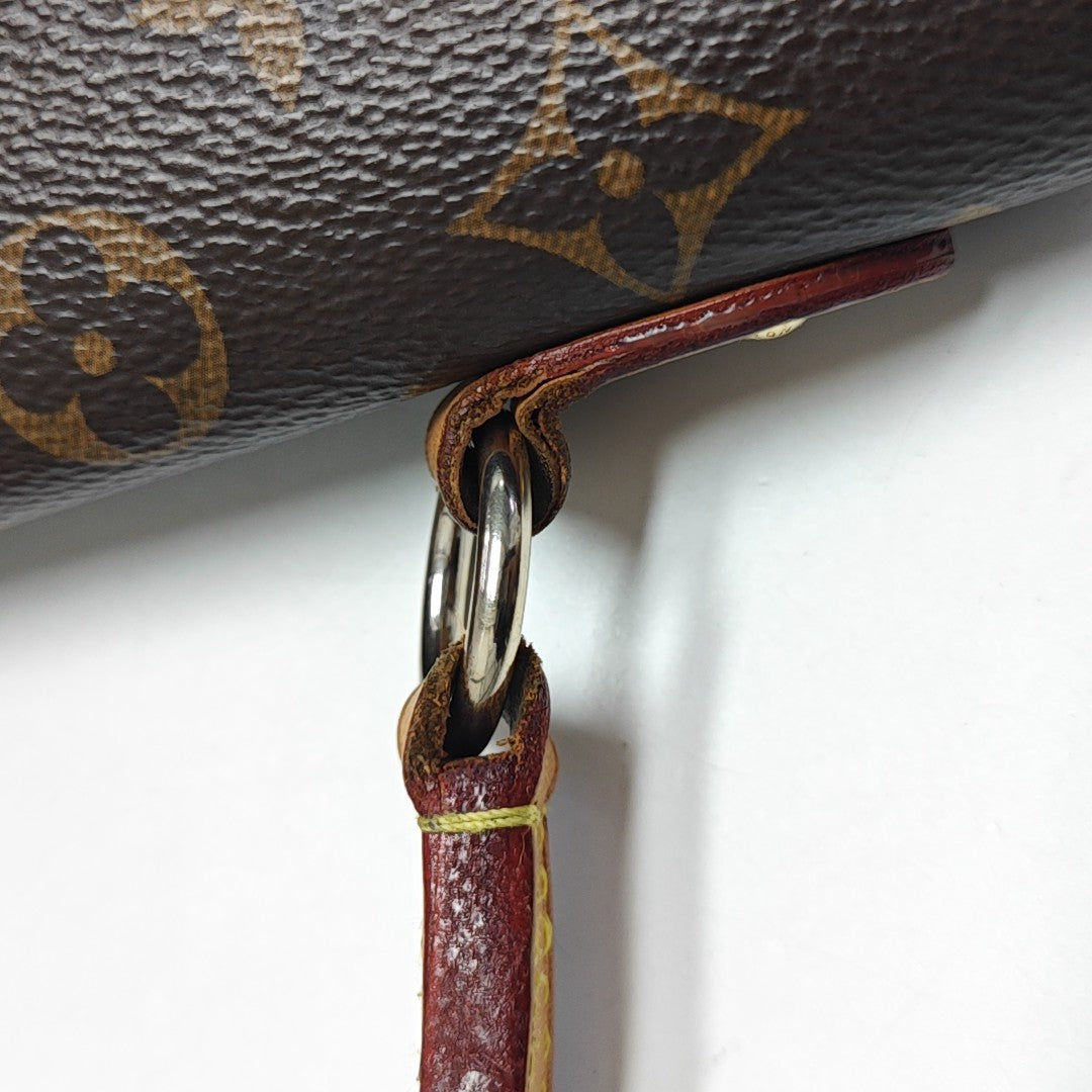 CLUNY PM Monogram Coated Canvas Brown