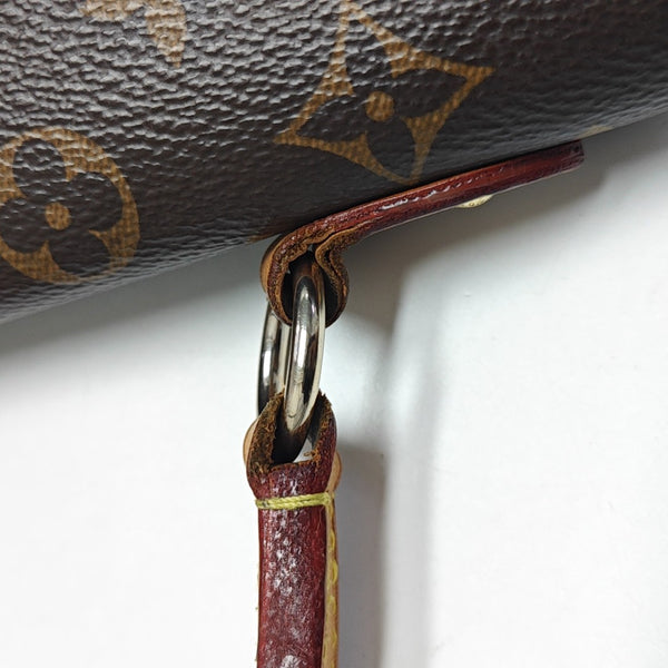 CLUNY PM Monogram Coated Canvas Brown