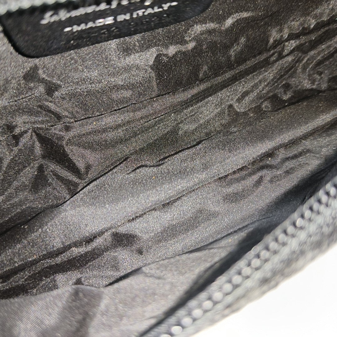 Fabric Top Handle Bag Black