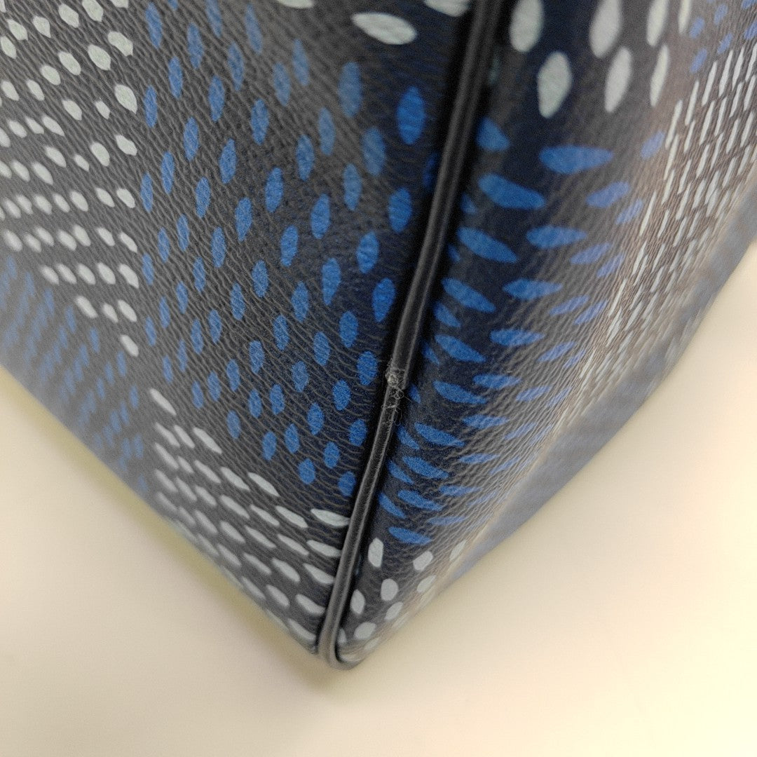 SPEEDY 25 Damier Coated Canvas Blue