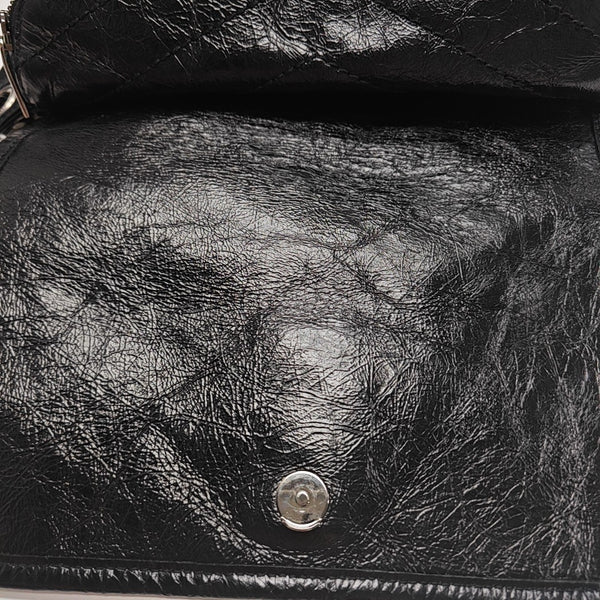 Calfskin Shoulder Bag Black
