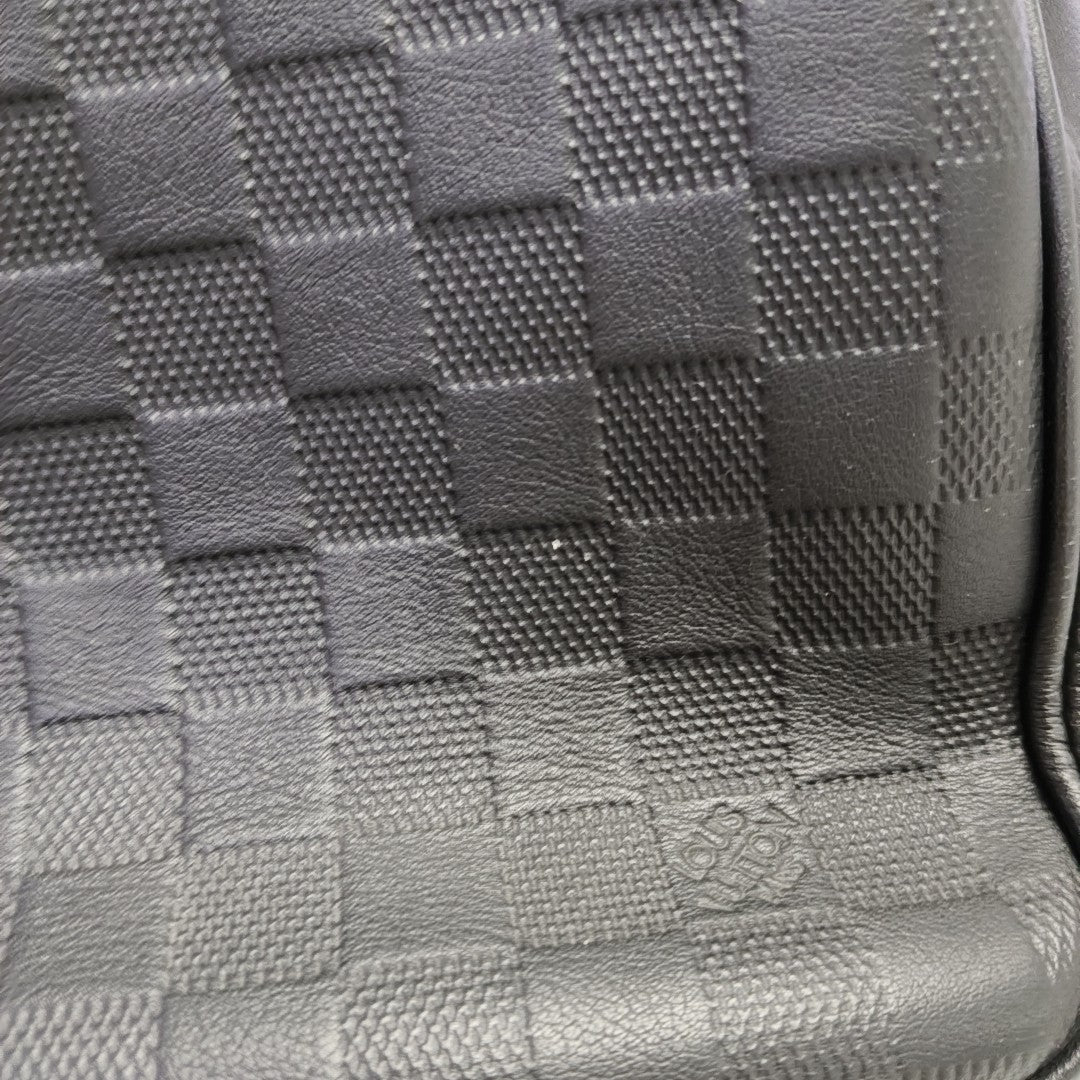 MICHAEL Damier Graphite Calfskin Black