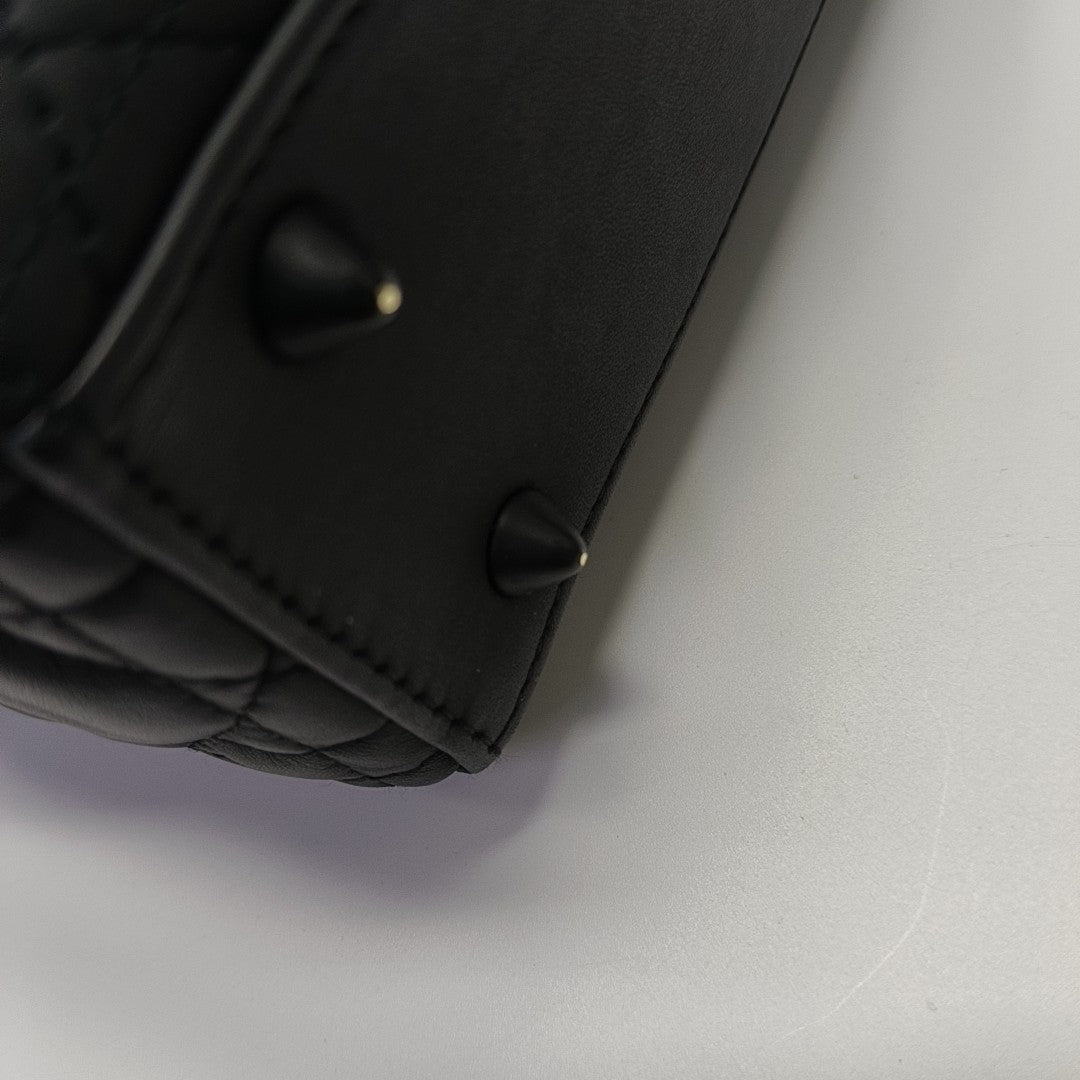 Lady Dior Small Cannage Calfskin Black