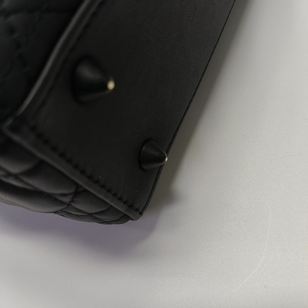 Lady Dior Small Cannage Calfskin Black