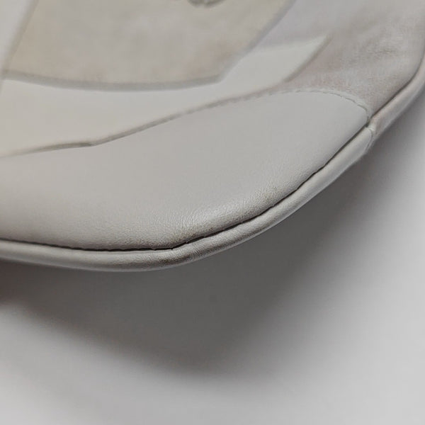 IVY Quilted Suede White