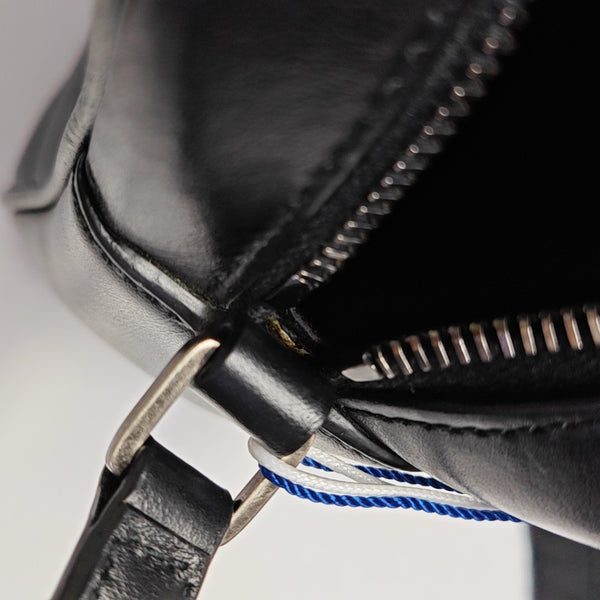 LOU Small Chevron Calfskin Black