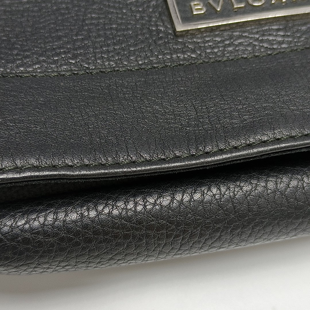 Calfskin Shoulder Bag Black