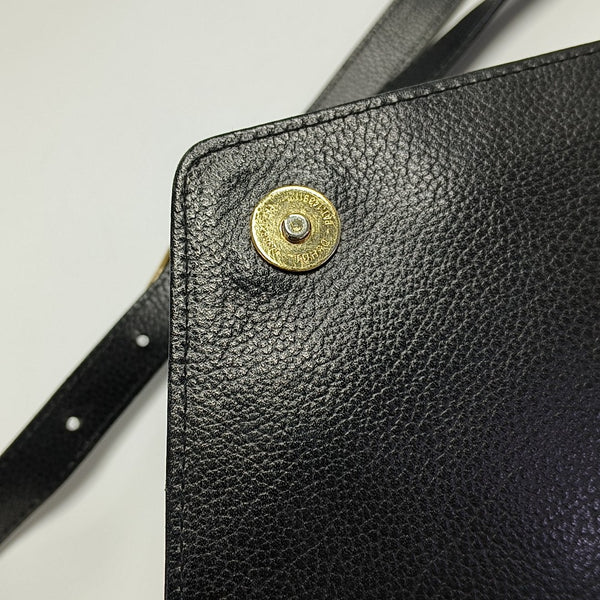 Calfskin Shoulder Bag Black