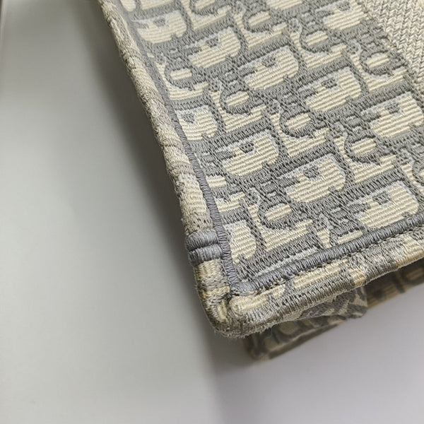 Book Tote Medium Oblique Canvas Gray