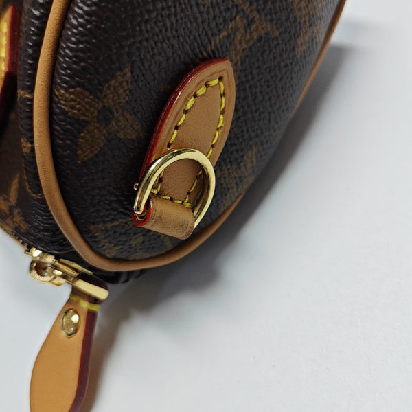 SPEEDY Nano Monogram Coated Canvas Brown