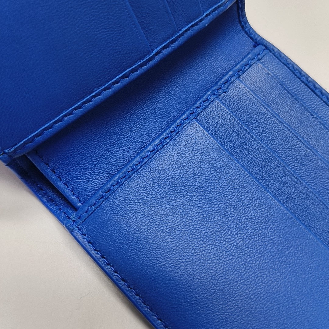 Lambskin Wallet Blue