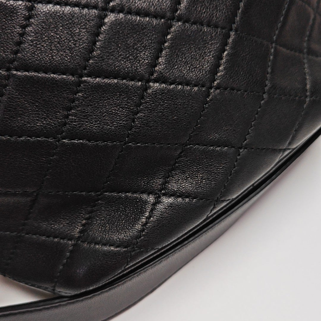 CASSANDRE Quilted Lambskin Black