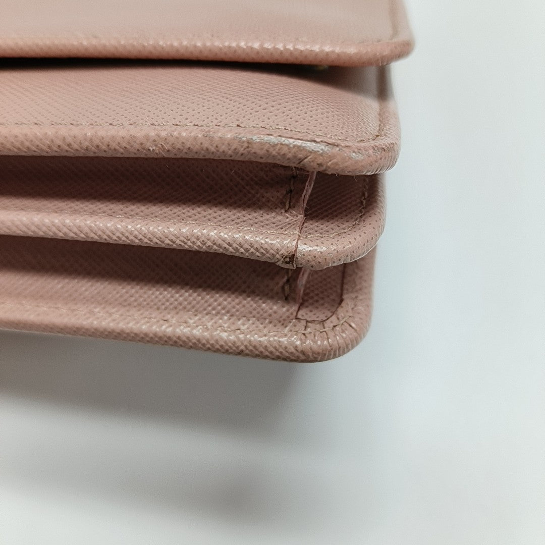 Saffiano Calfskin Crossbody Bag Pink
