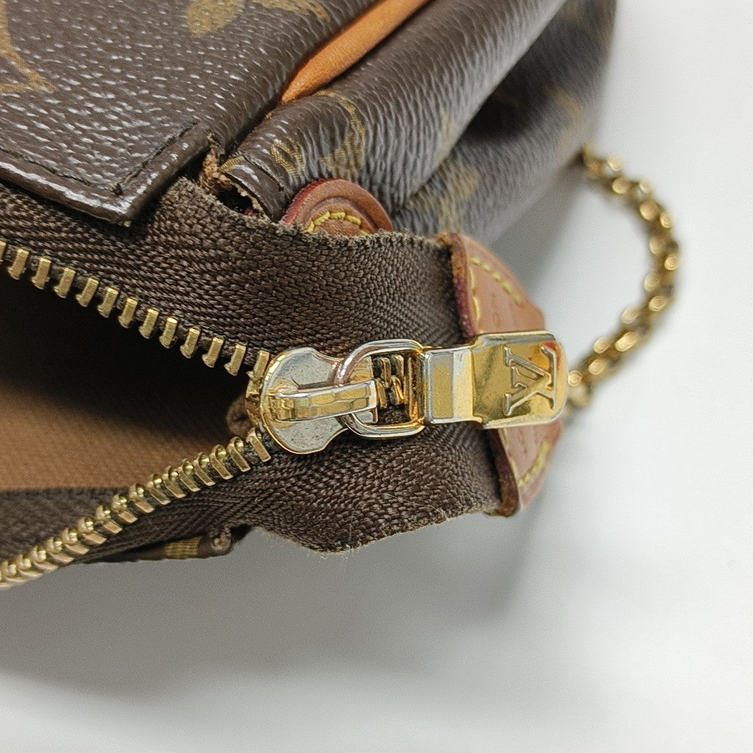EVA Monogram Coated Canvas Brown