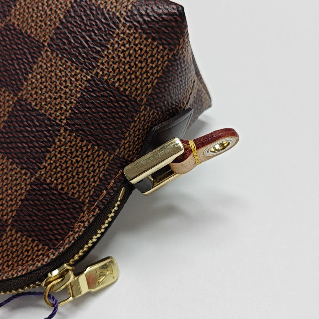 COSMETIC PM Damier Ebene Coated Canvas Brown