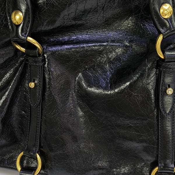 Calfskin Shoulder Bag Black