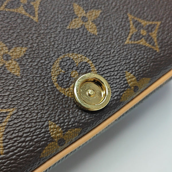 DIANE Nano Monogram Coated Canvas Brown