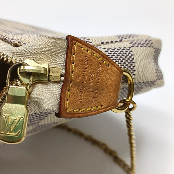 Authenticated pre-owned  ACCESSOIRES Mini Coated Canvas White - Top Handle Bag at Looply