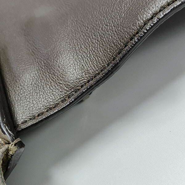 TRAPEZE Small Calfskin Gray