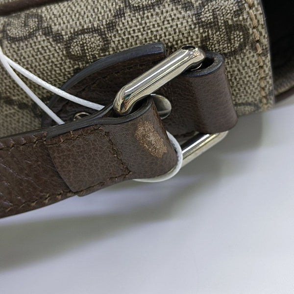 Monogram Coated Canvas Shoulder Bag Brown