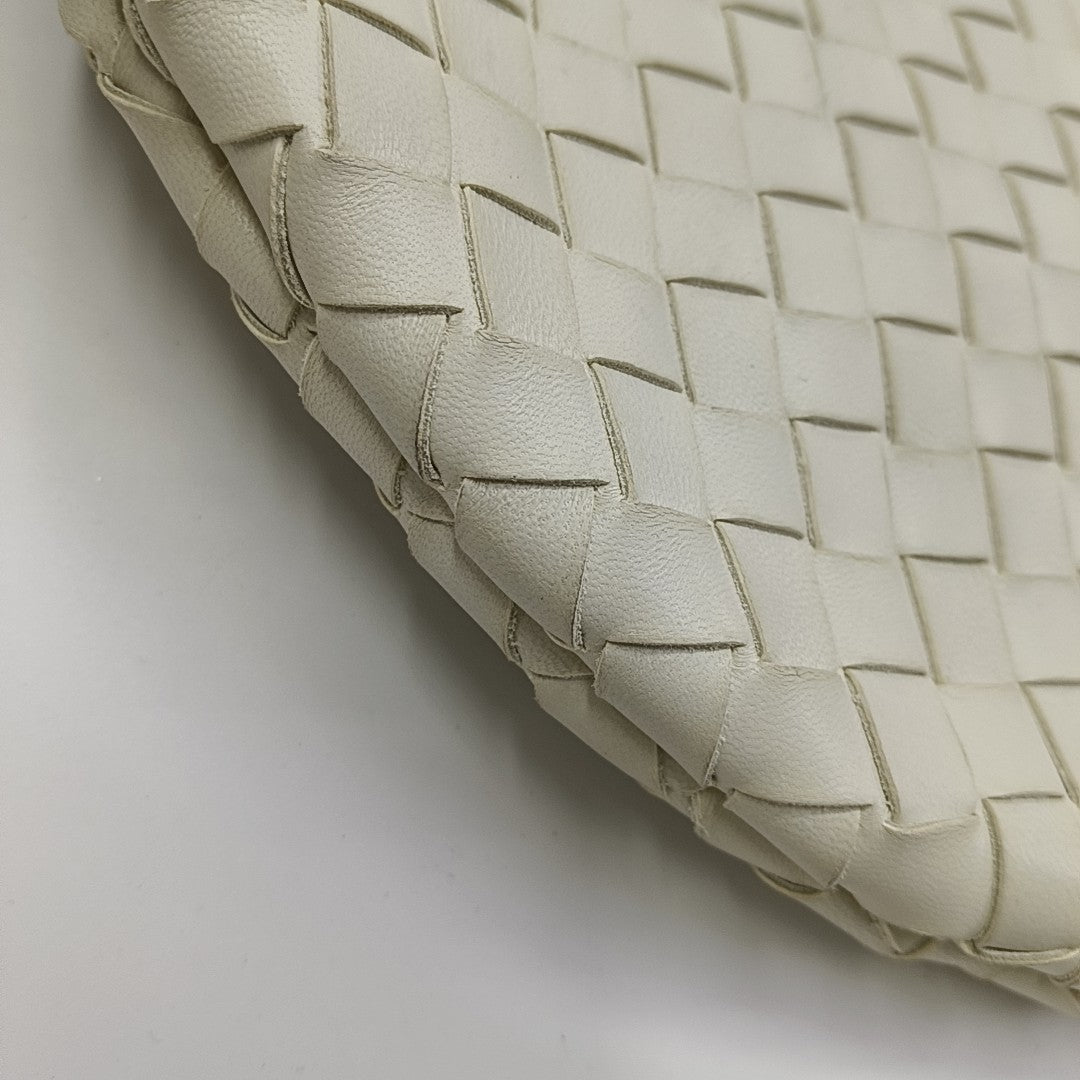 Lambskin Top Handle Bag White