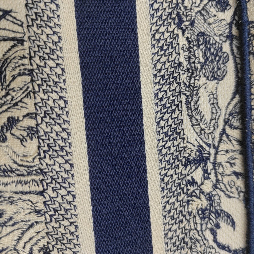 Book Tote Mini Fabric Blue
