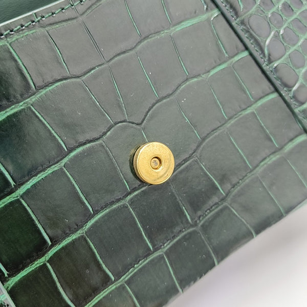 Hourglass S Calfskin Green