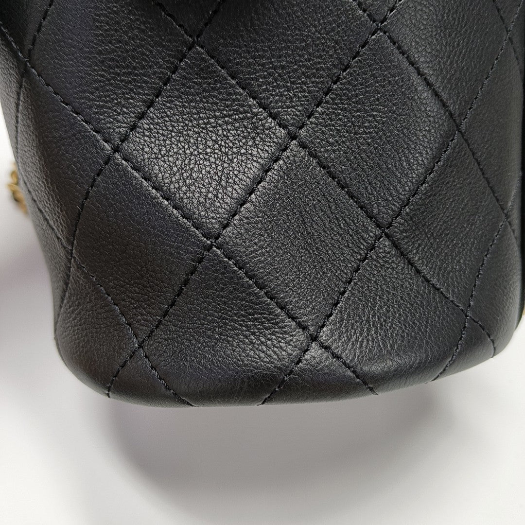 Quilted Calfskin Black