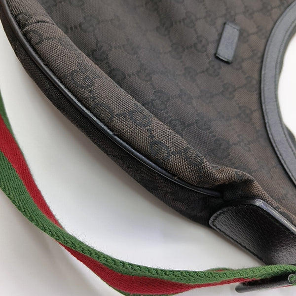 Monogram Canvas Shoulder Bag Black