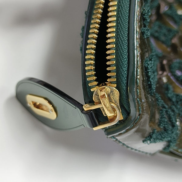 LOCKIT Monogram Patent Leather Green