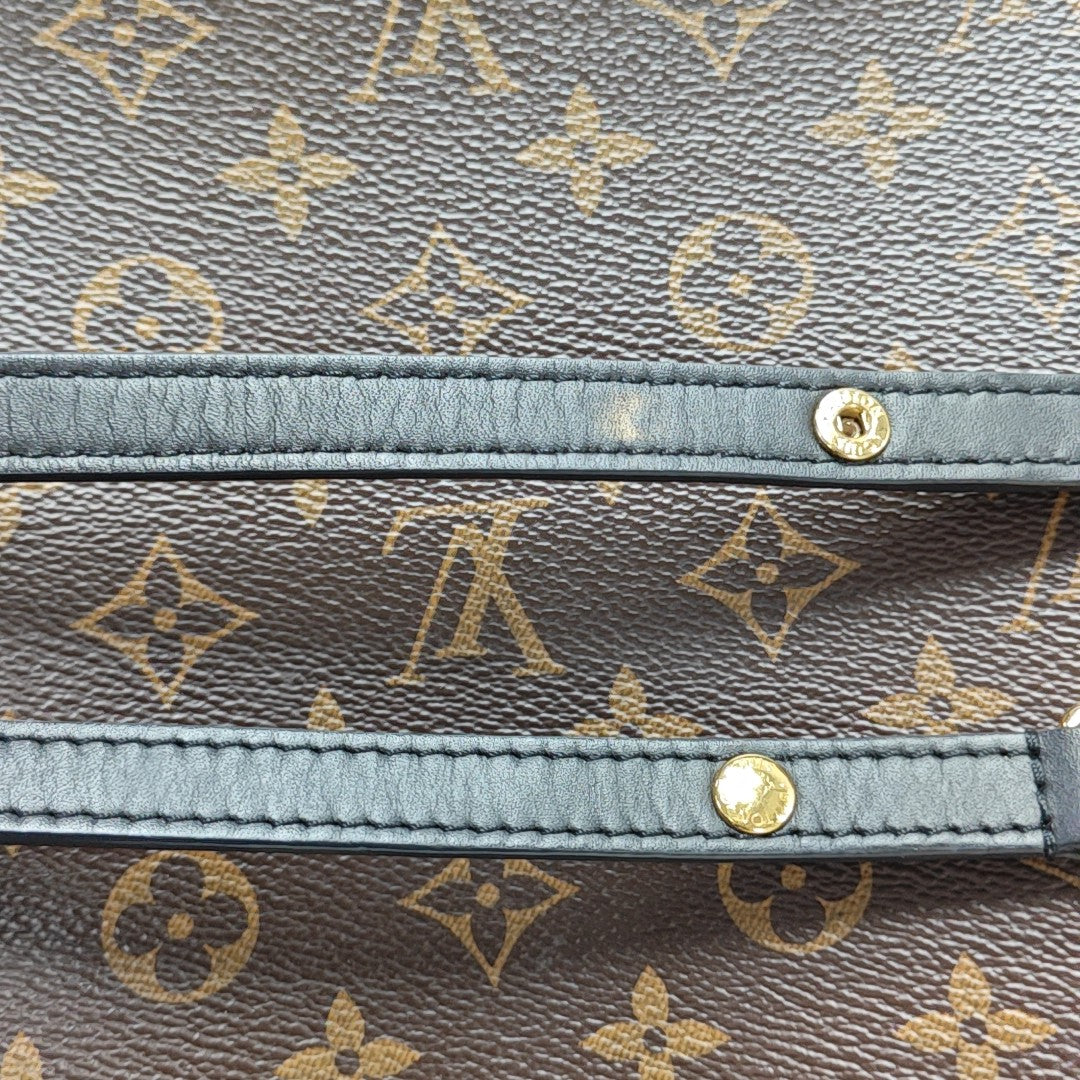 NÉONOÉ MM Monogram Coated Canvas Brown