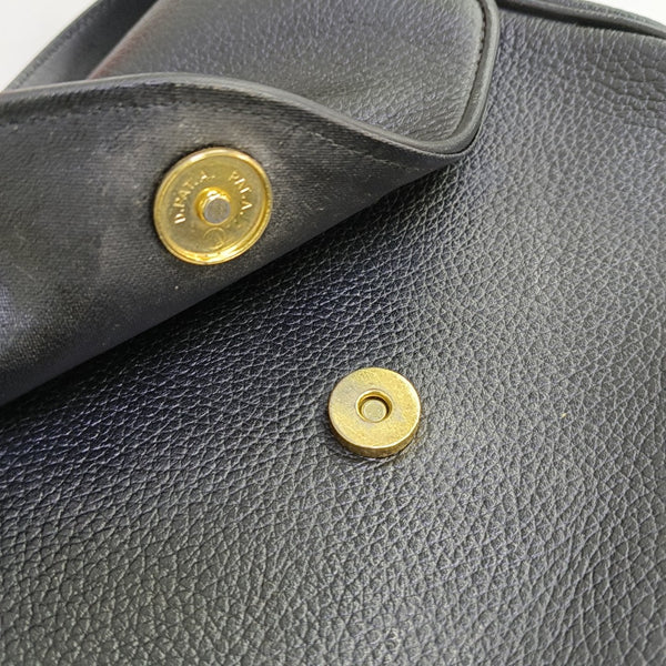 Calfskin Shoulder Bag Black