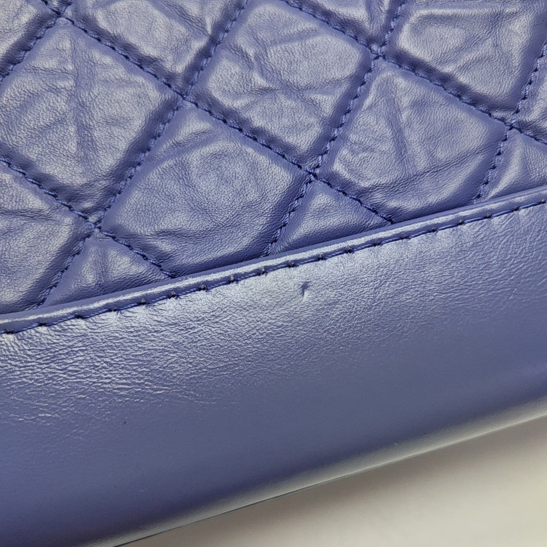 GABRIELLE Small Quilted Calfskin Purple
