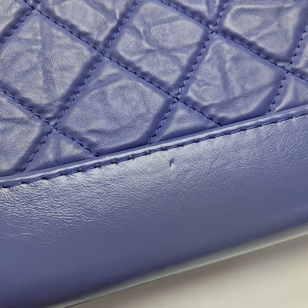 GABRIELLE Small Quilted Calfskin Purple