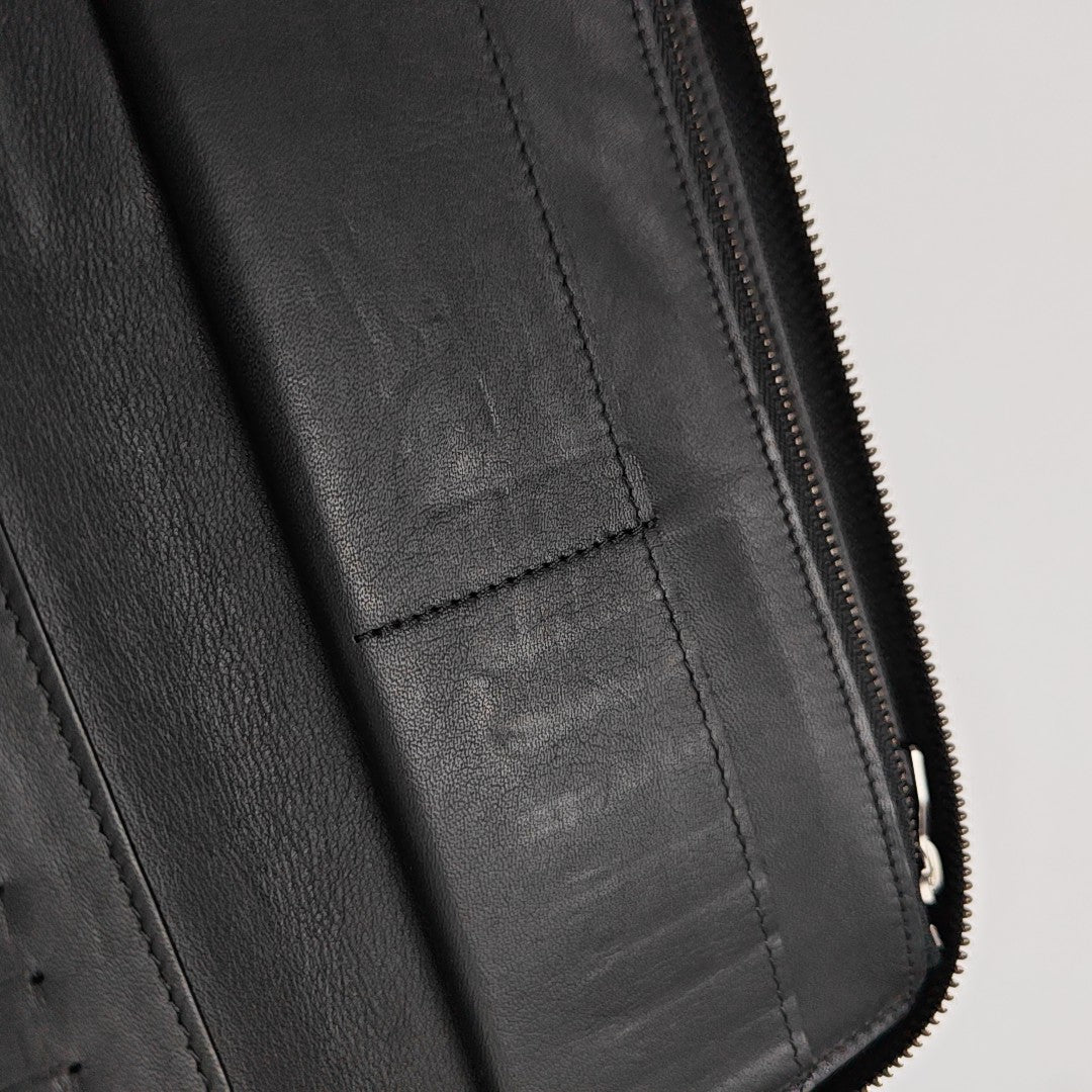 ZIPPY Damier Graphite Calfskin Black Wallet