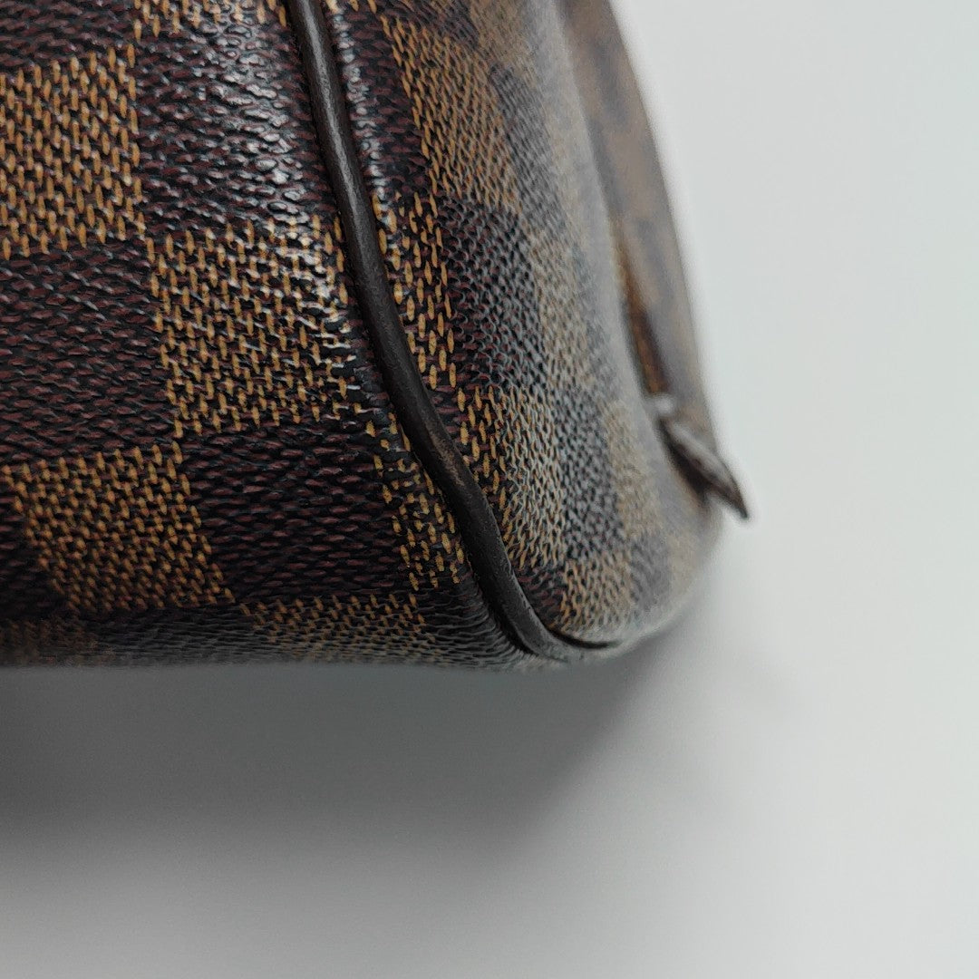 RIBERA MM Damier Ebene Coated Canvas Brown