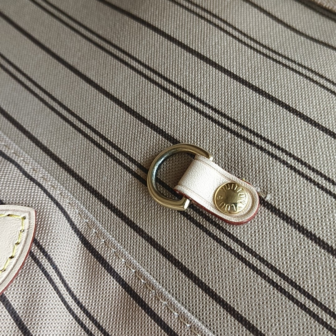 NEVERFULL MM Monogram Coated Canvas Brown