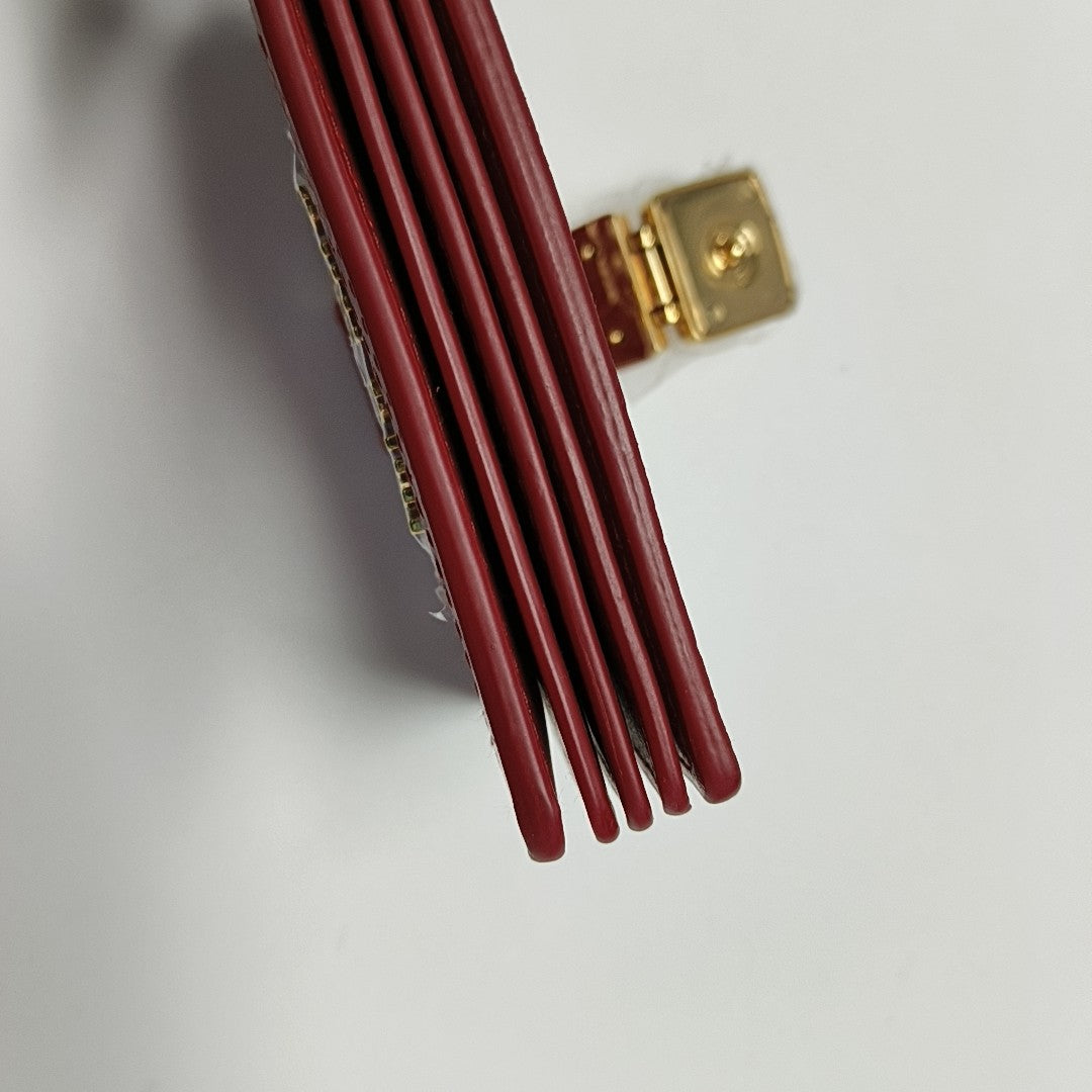 Calfskin Wallet Red
