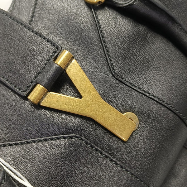 CHYC Y LIGNE Large Calfskin Black
