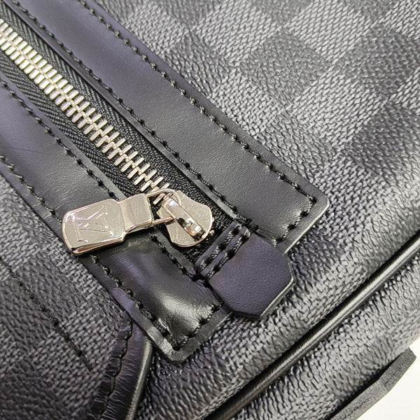 DANIEL GM Damier Graphite Coated Canvas Gray