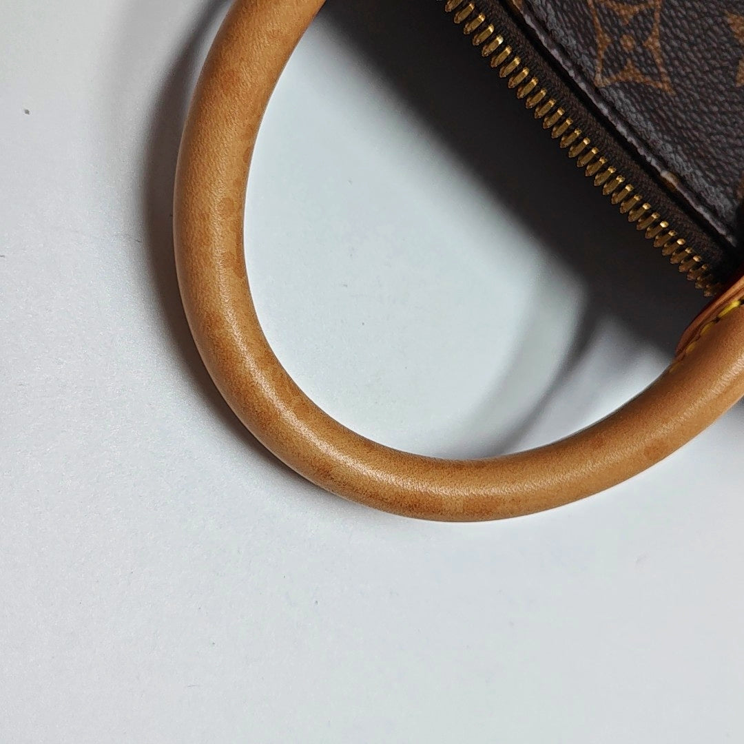 SPEEDY 20 Monogram Coated Canvas Brown
