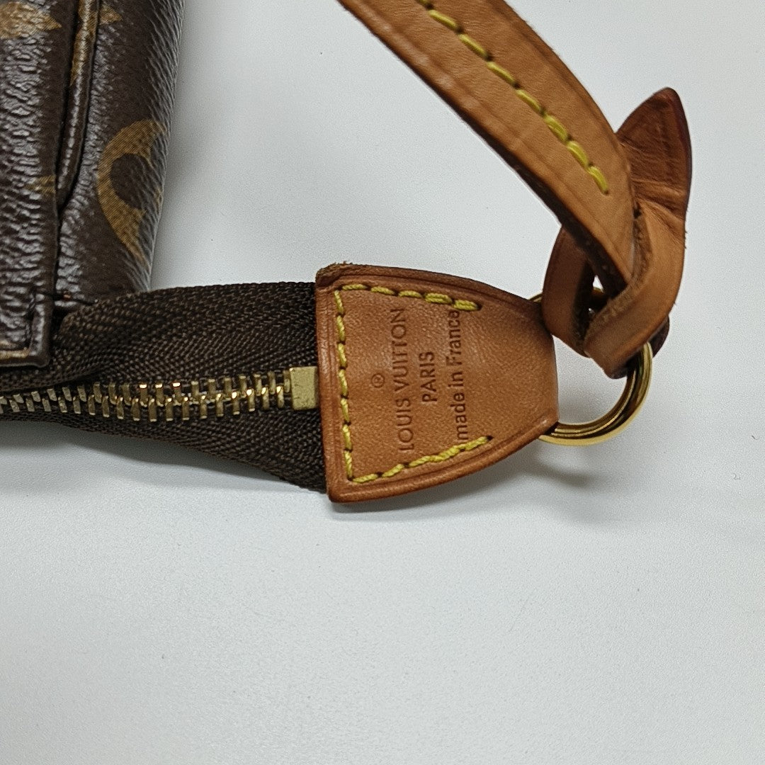 ACCESSOIRES GM Monogram Coated Canvas Brown
