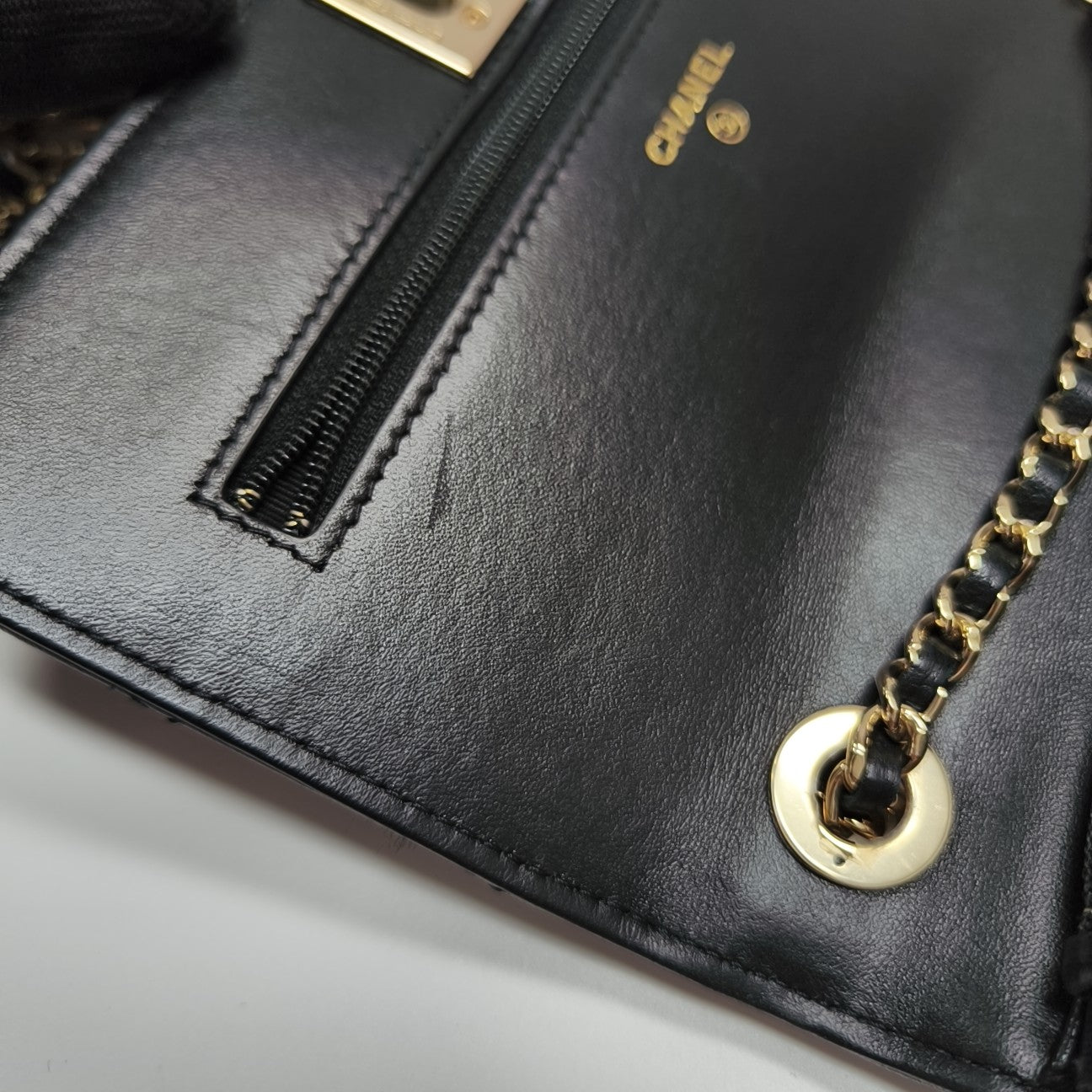 TRENDY CC WOC Quilted Lambskin Black