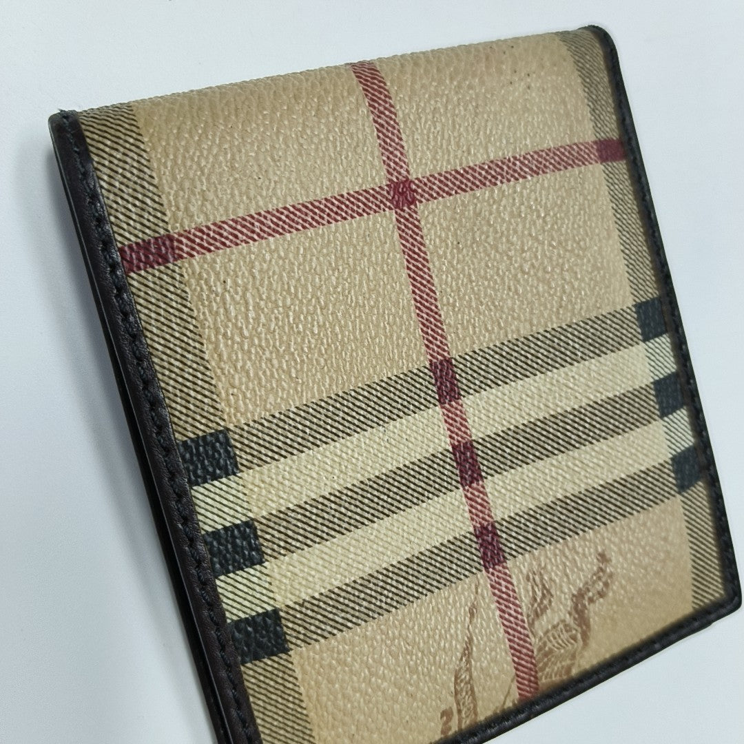 Coated Canvas Wallet Beige