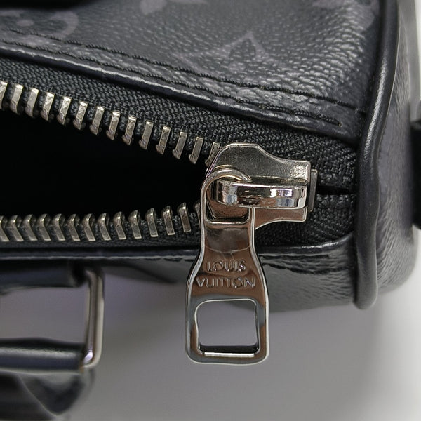 KEEPALL Mini Monogram Coated Canvas Black