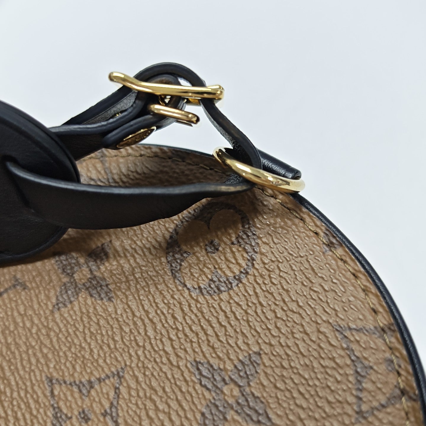 BOITE CHAPEAU Mini Monogram Coated Canvas Brown