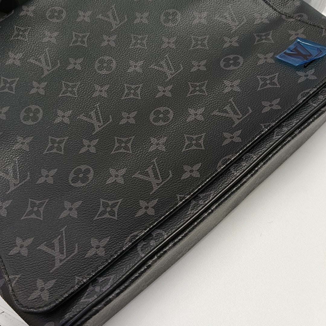DISTRICT MM Monogram Coated Canvas Black