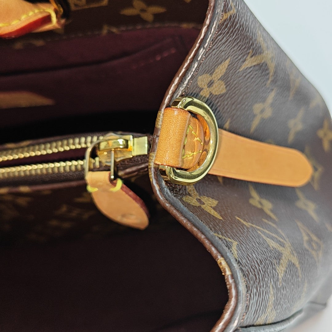 MONTAIGNE Monogram Coated Canvas Brown